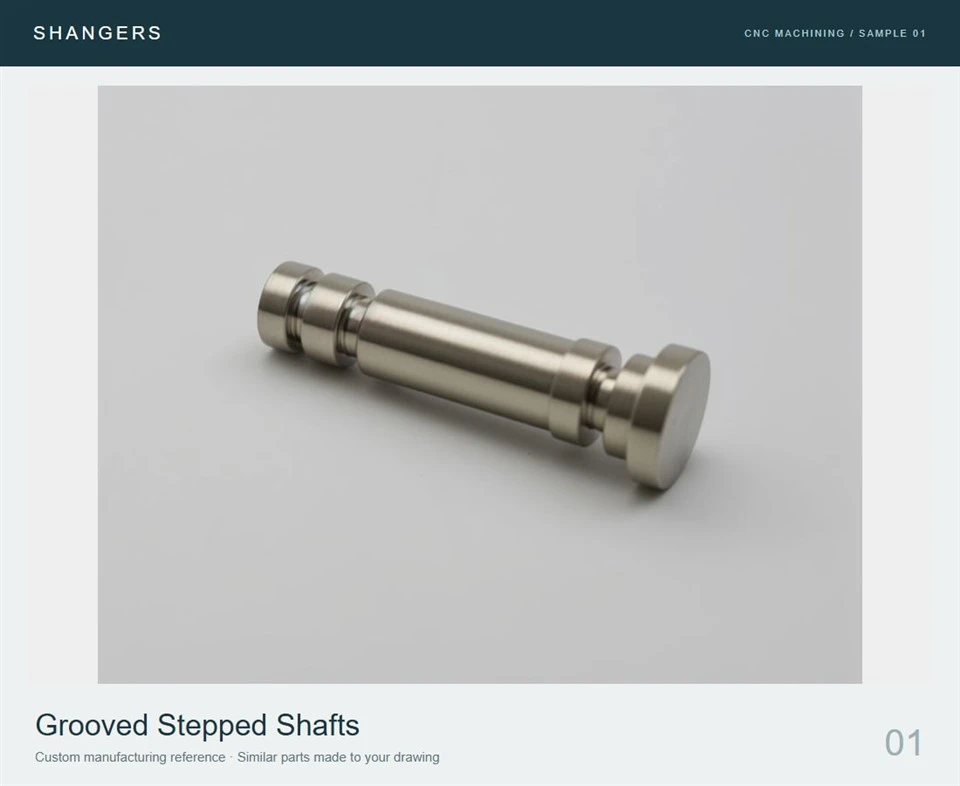 Custom Stepped Shafts With Circumferential Grooves