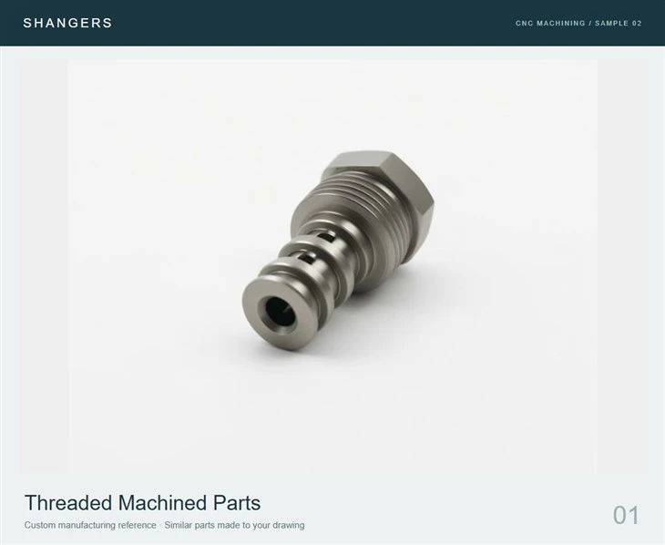 Custom Threaded Parts With Radial Holes